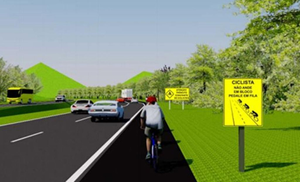 BR-277 terá sinalização específica para ciclistas na tentativa de reduzir acidentes